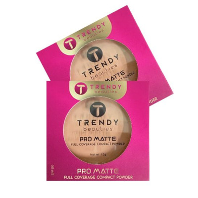 Trendy Beauties Pro Matte Full Coverage Compact Powder 10g