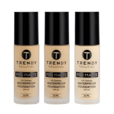 Trendy Beauties Pro Matte Waterproof Foundation 30ml