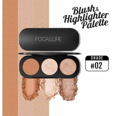 Focallure Blush & Highlighter Palette Shade 02
