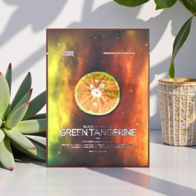 Tenzero Glow Ampoule Green Tangerine Sheet Mask- 25ml