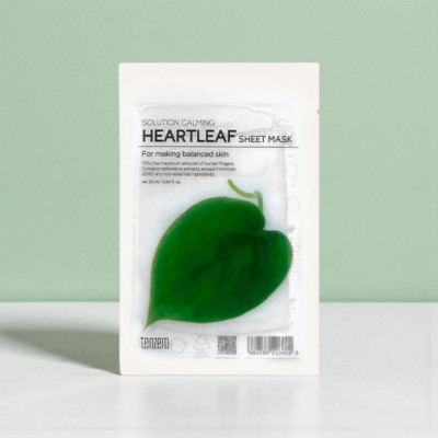 Tenzero Solution Calming Heartleaf Sheet Mask – 25ml