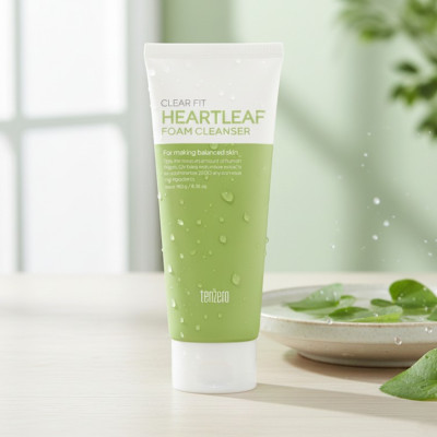 Tenzero Clear Fit Heartleaf Foam Cleanser – 180g